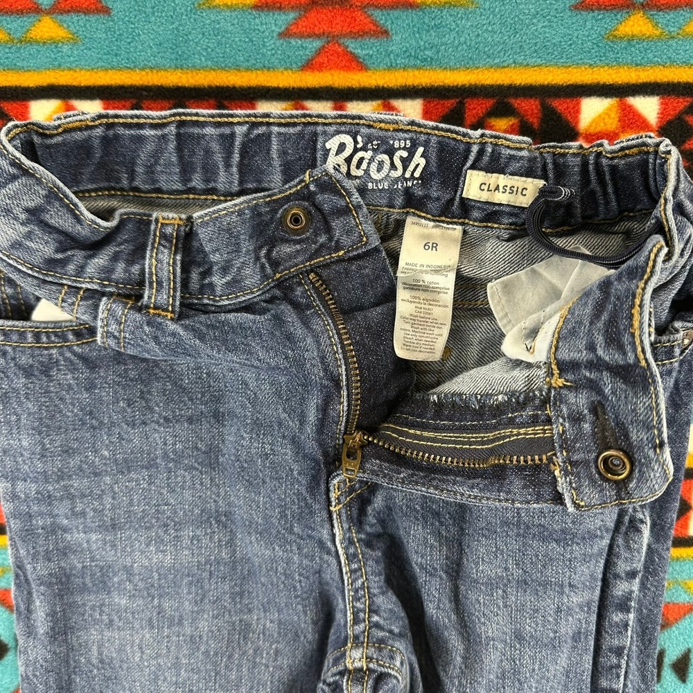 OshKosh Blue Jeans‎ Classic Denim Adjustable Waist Boys Size 6R - Picture 5 of 6